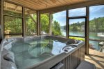 Jump Right In - Enclosed Hot Tub view of the Lake